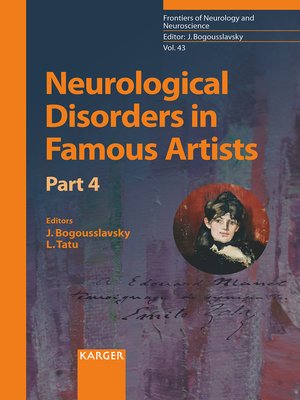 cover image of Neurological Disorders in Famous Artists--Part 4